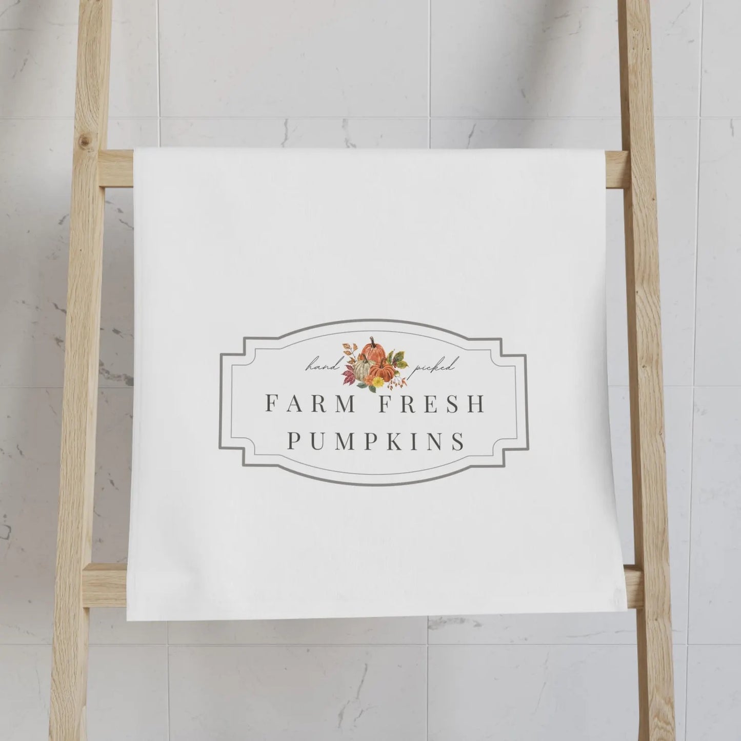 Farm Fresh Pumpkin Fall Hand Towel