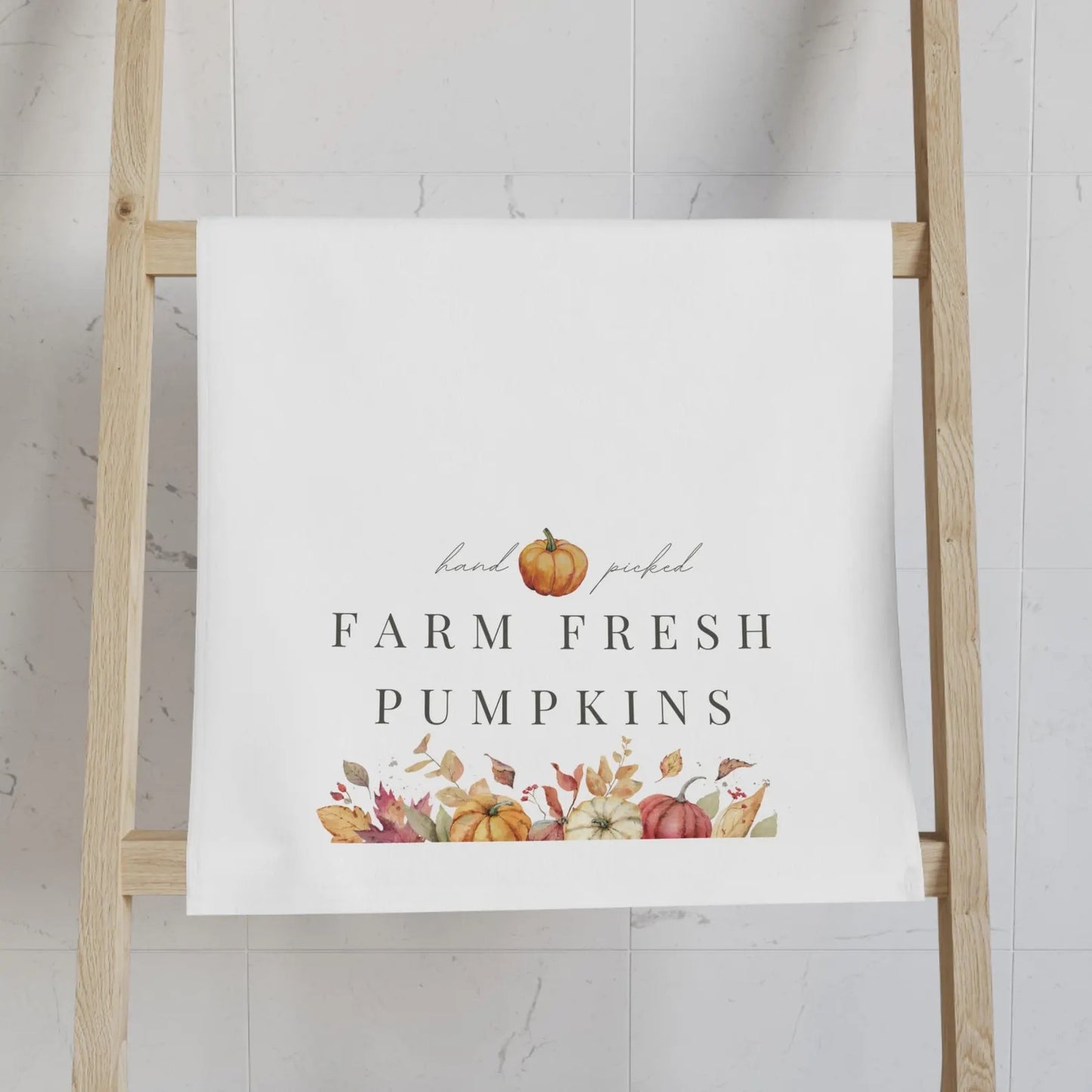 Pumpkin Bouquet Farm Fresh Fall Hand Towel