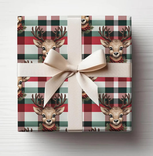 Christmas Reindeer Gift Wrap