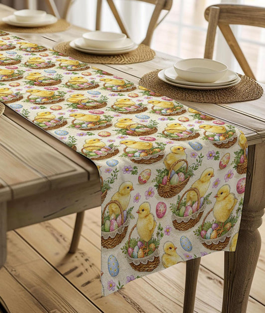 Easter Chicks Table Runner