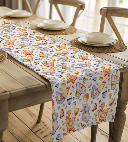 Vintage Easter Patchwork Table Runner