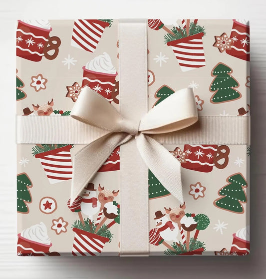 Christmas Cake Pop and Cocoa Wrapping