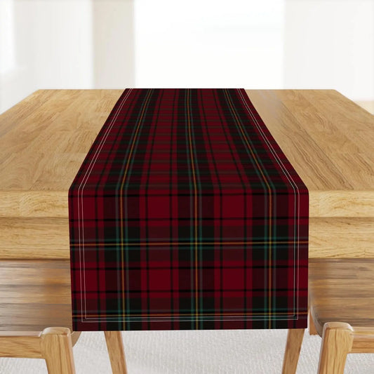 Christmas Table Runner, Classic Vintage Tartan Ralph Lauren Inspired Holiday Home, Christmas Dinner Table Entertaining Decor