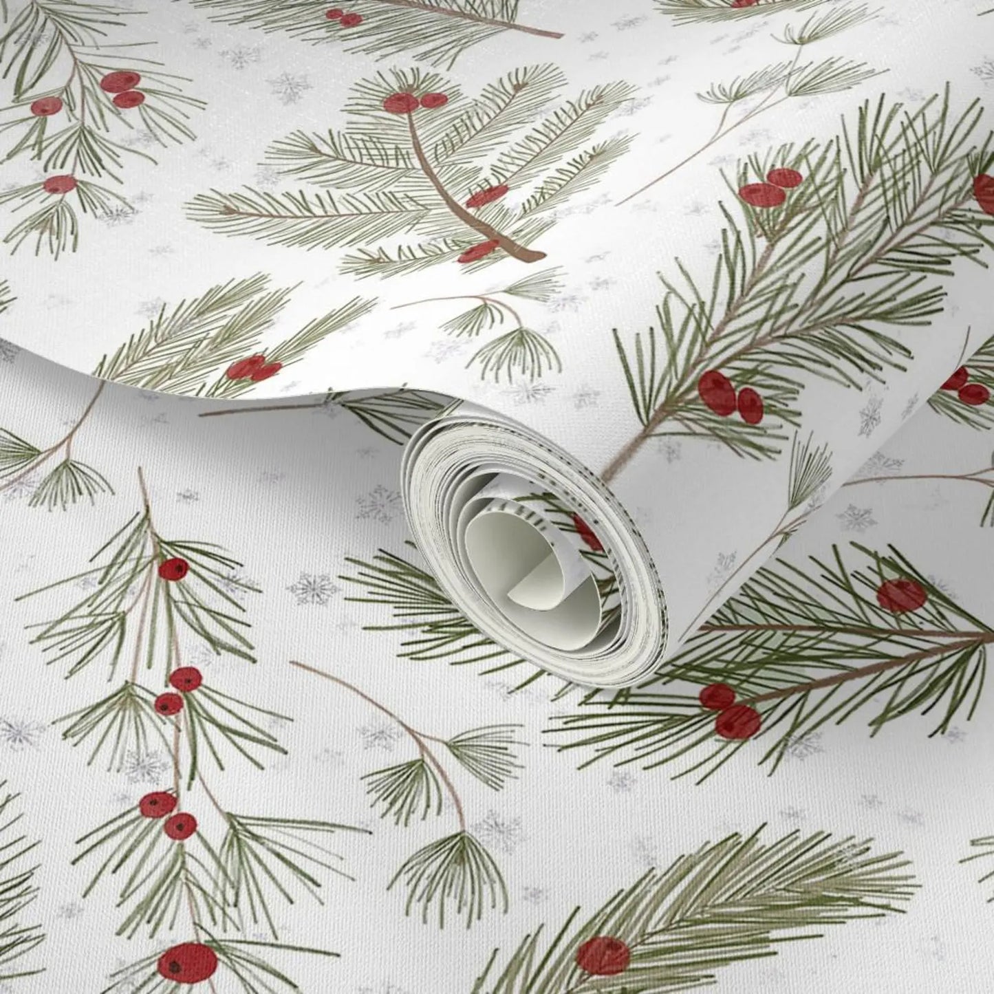 Christmas Greens & Berries Wrapping