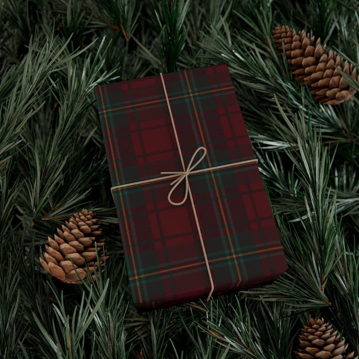 Ralph Lauren Inspired Christmas, Tartan Plaid Wrapping