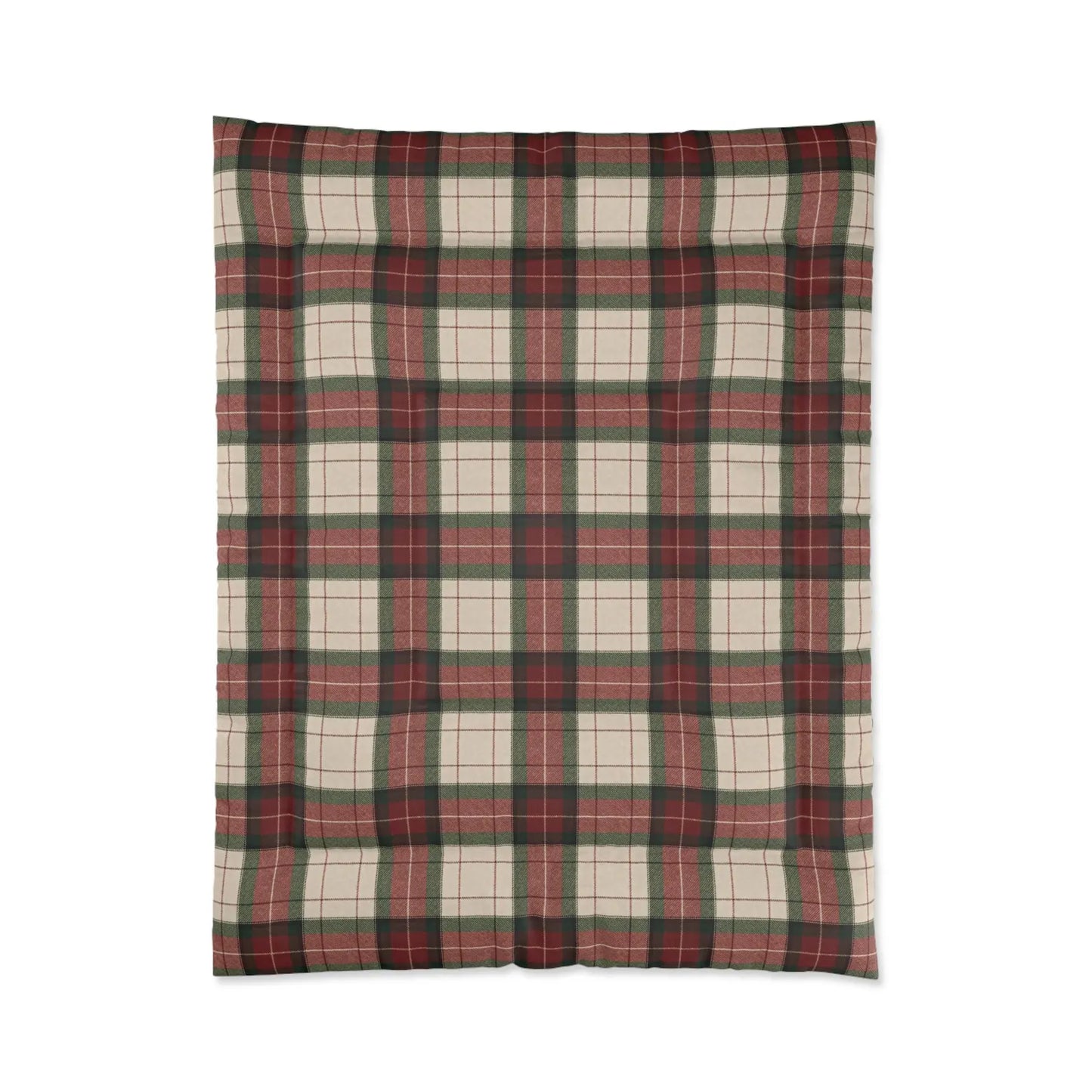 Classic Christmas Tartan Comforter