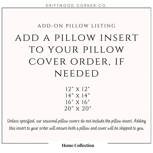 Add on Pillow Insert