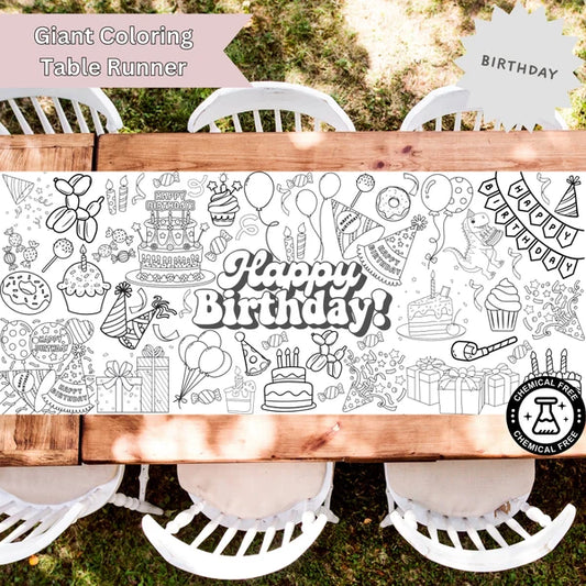 Birthday Giant Coloring Poster