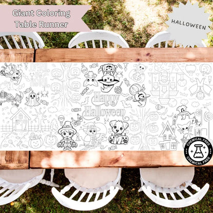 Giant Halloween Coloring Poster