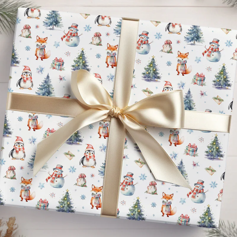 Woodland Christmas Gift Wrap