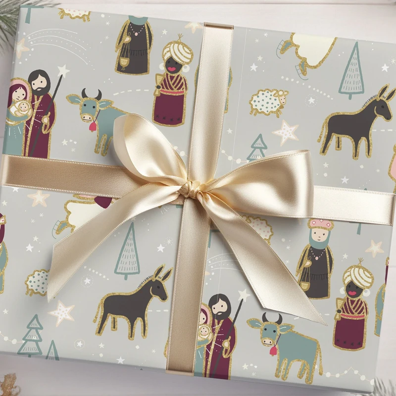 Christmas Nativity Gift Wrap