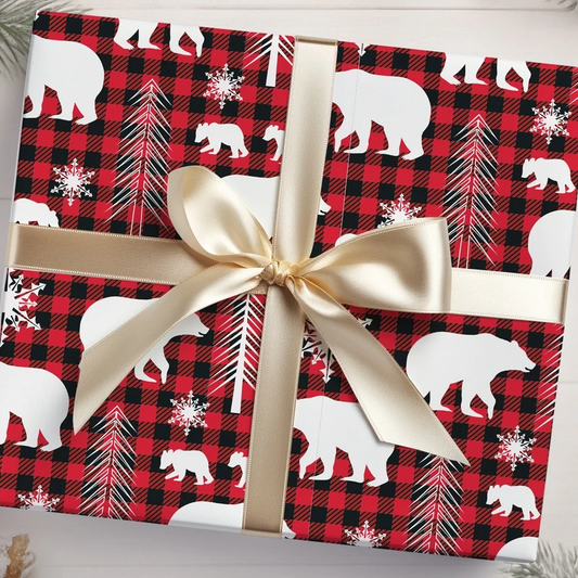 Christmas Bear Gift Wrap