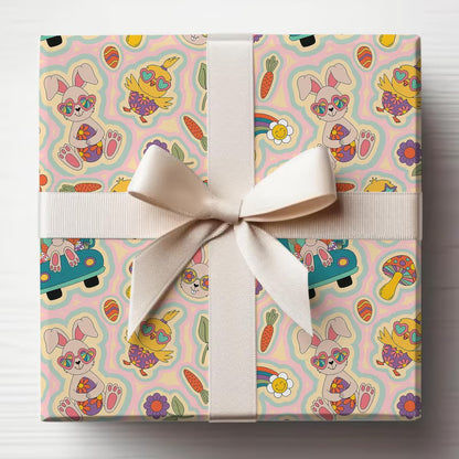 Retro 90's Easter Wrapping Paper