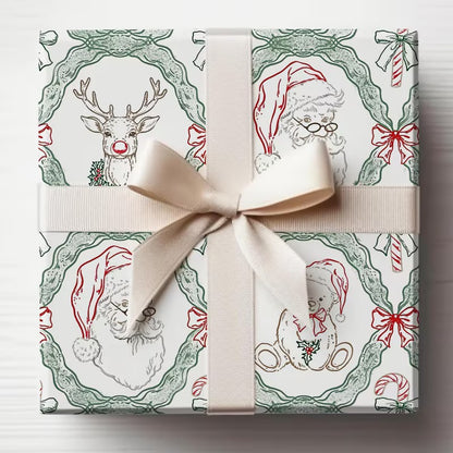 Christmas Teddy Wrapping Paper