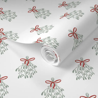 Christmas Mistletoe Wrapping Paper
