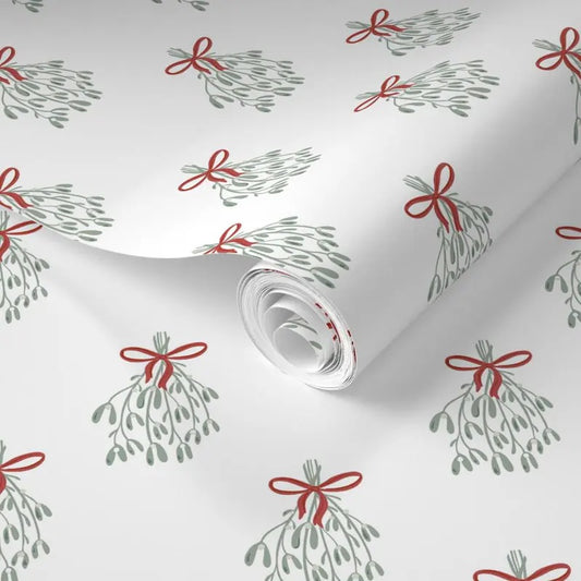 Christmas Mistletoe Wrapping Paper