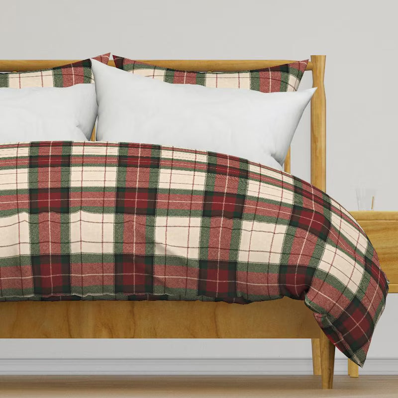 Classic Christmas Tartan Comforter