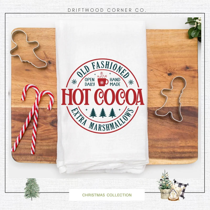 Hot Cocoa Christmas Hand Towel