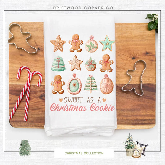 Christmas Cookie Hand Towel