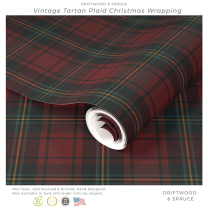 Ralph Lauren Inspired Christmas, Tartan Plaid Wrapping