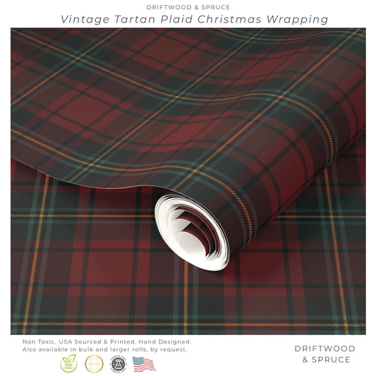 Ralph Lauren Inspired Christmas, Tartan Plaid Wrapping