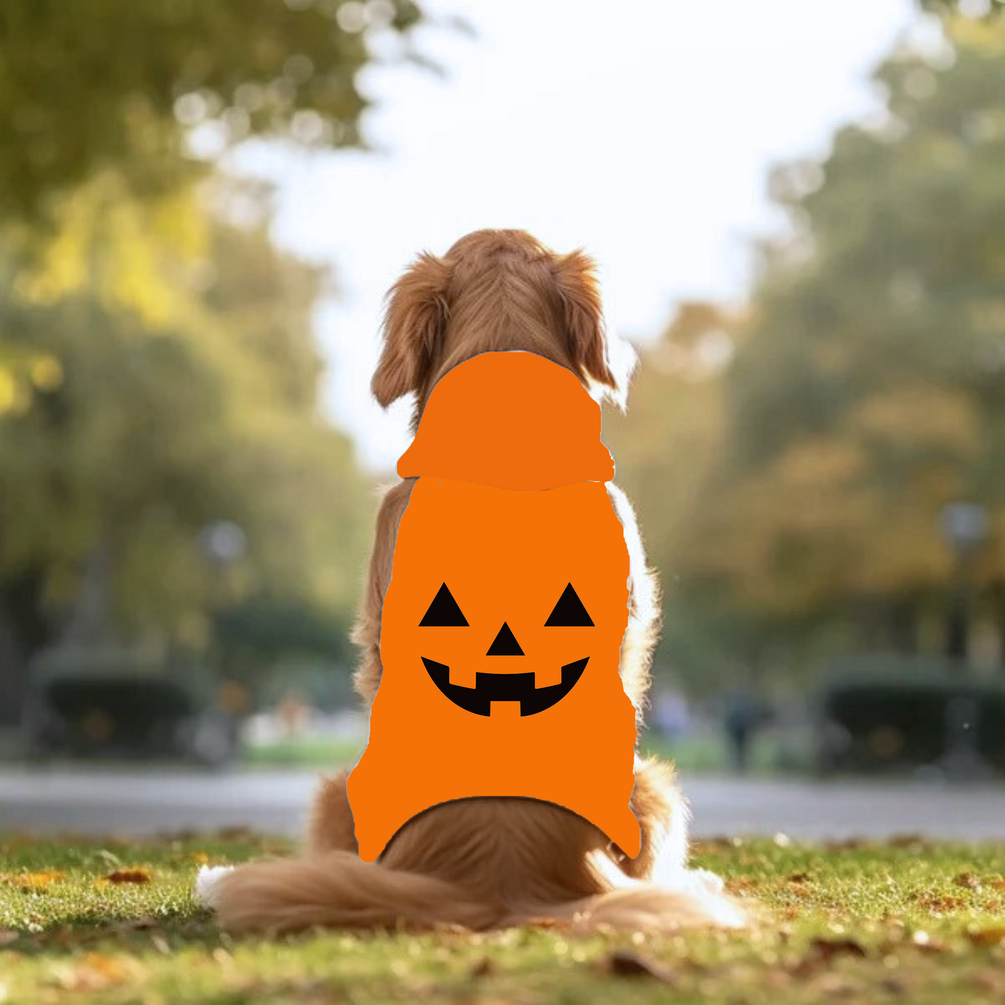 Halloween Dog Hoodie, Jack-O-Lantern Spooky Dogs Halloween Pattern, Costume Dog Hoodie, Halloween Costume for Dogs