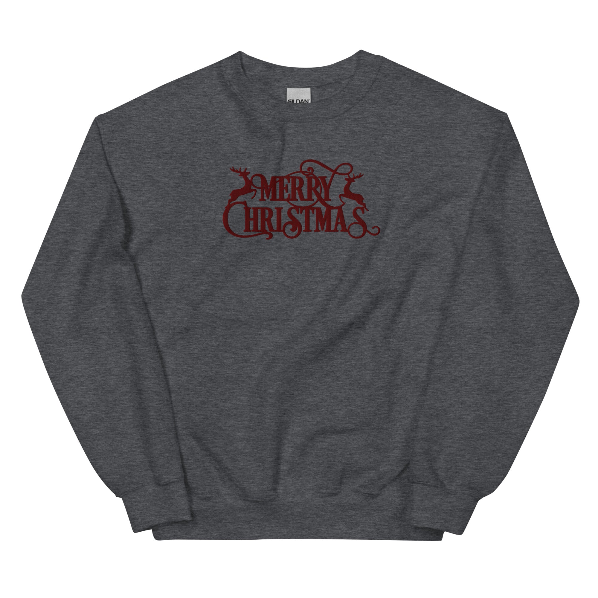 Embroidered christmas online sweatshirt